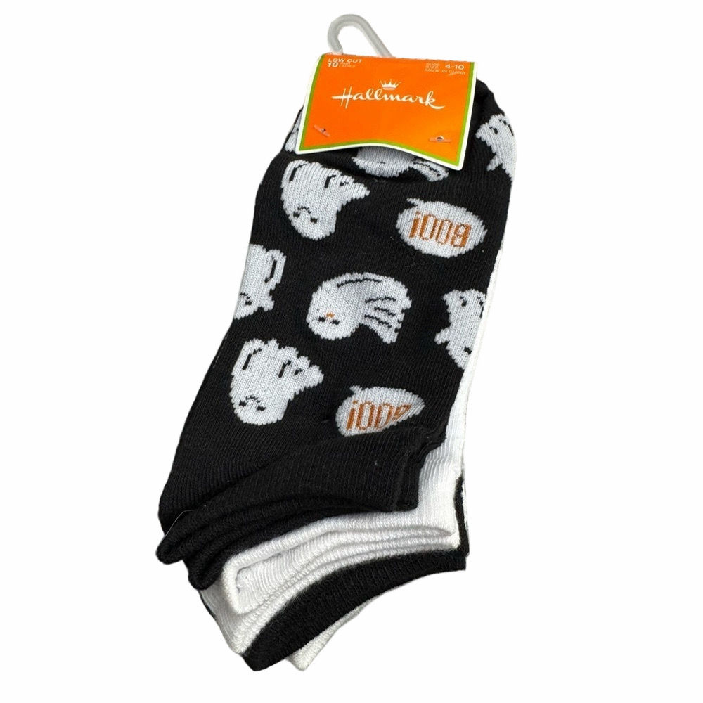 Hallmark Pack of 10 Woman Lady Big Girl BNWT Halloween Ankle Socks Foot Si…